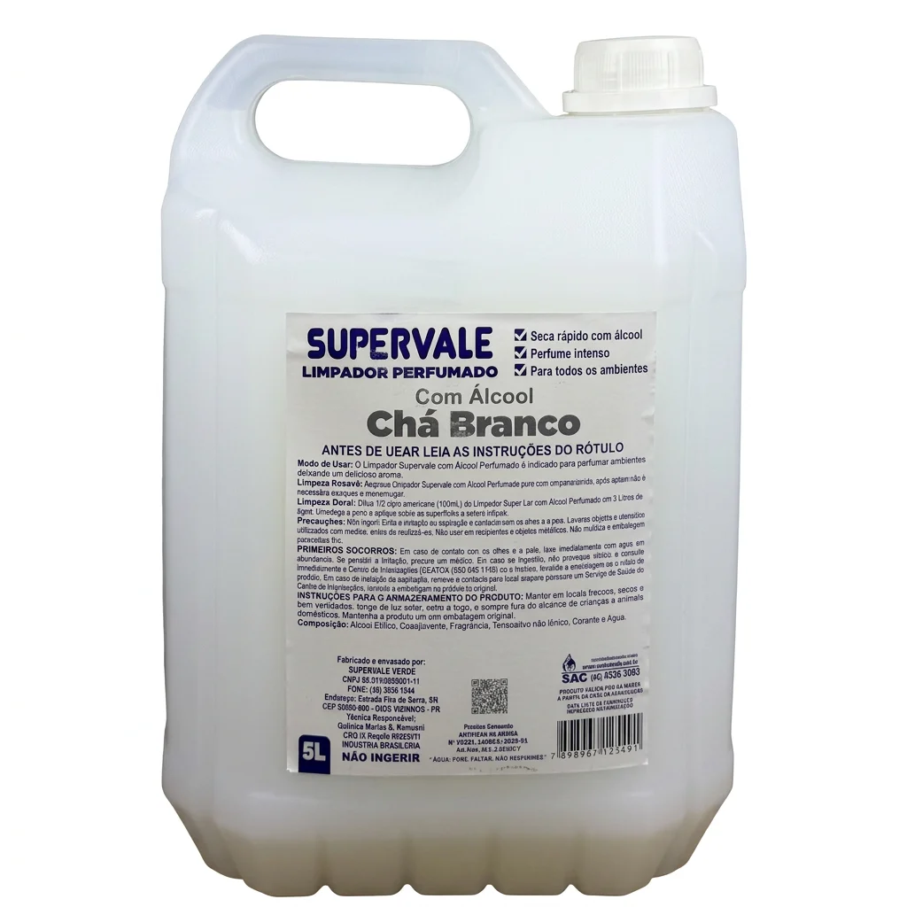 Limpador com Álcool Perfumado - Chá Branco