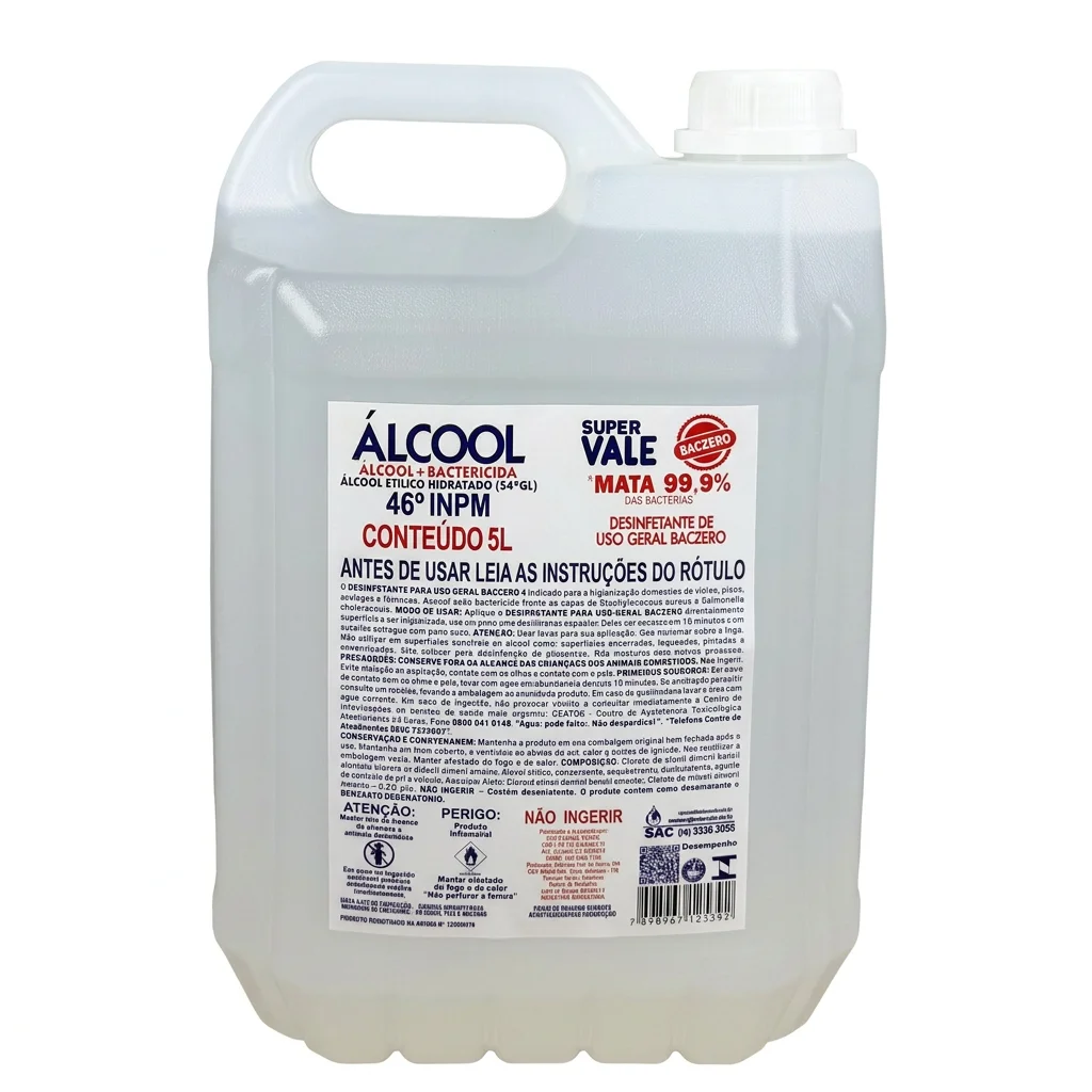 Álcool 46° INPM Desinfetante Baczero - Neutro