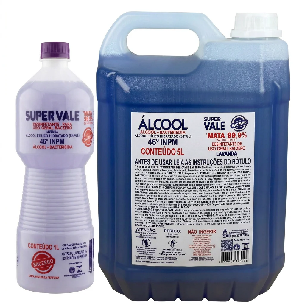 Álcool 46° INPM Desinfetante Baczero - Lavanda