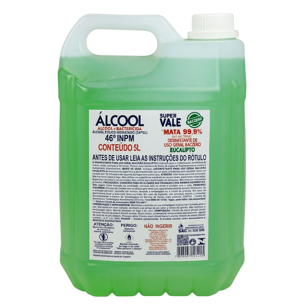 Álcool 46° INPM Desinfetante Baczero - Eucalipto
