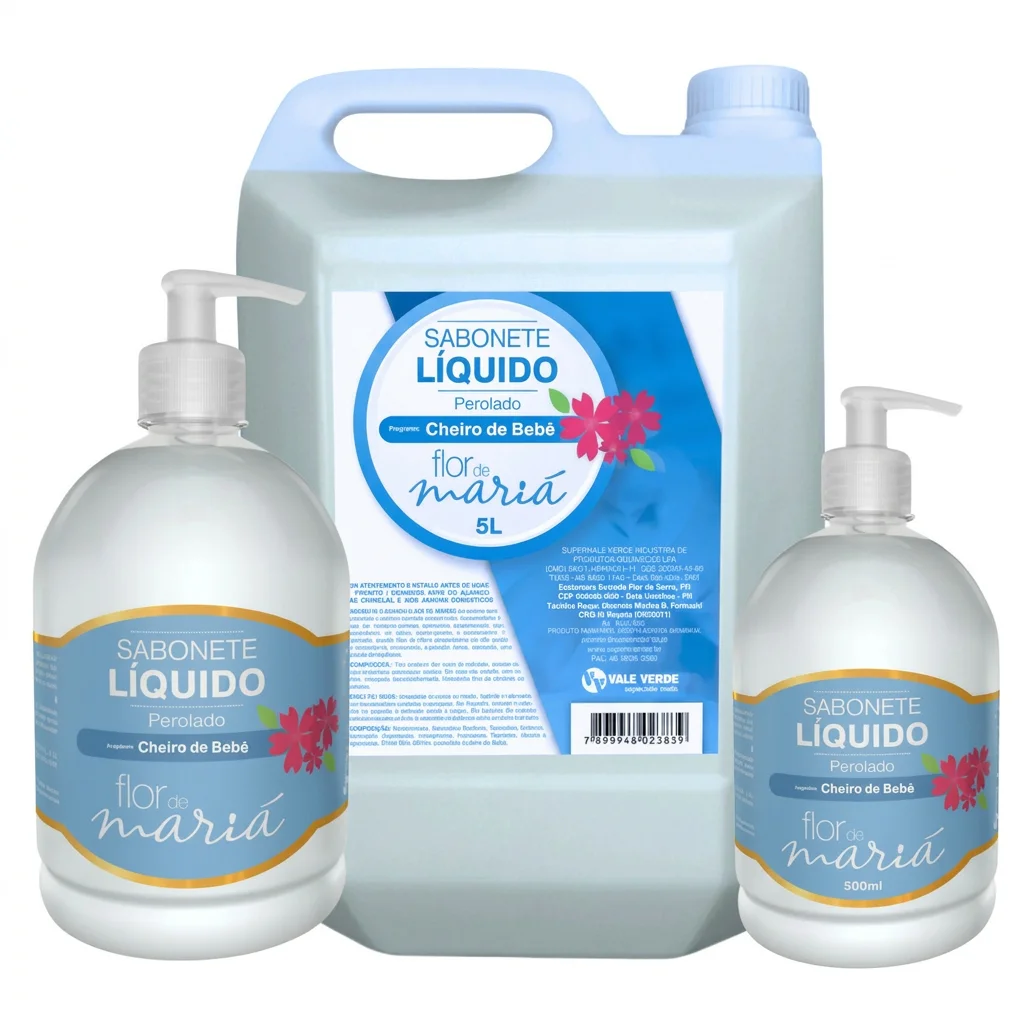 Sabonete Líquido Perolado - Cheiro de Bebê